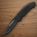 Smith & Wesson ExtremeOps Folding Knife 3 1/4" Stainless Steel Blade Black Rubber Handle