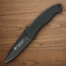 Smith & Wesson Large Black SWAT Folding Knife Stainless Steel Blade Black Aluminum Handle