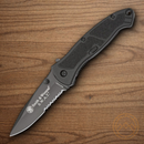 Smith & Wesson Black SWAT Folding Knife Stainless Steel Blade Black Aluminum Handle