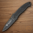 Smith & Wesson Black SWAT Folding Knife Stainless Steel Blade Black Aluminum Handle