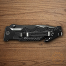 Smith & Wesson Border Guard Folding Knife 4.25" 7Cr17 High Carbon Steel Blade Black Aluminum Handle