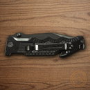 Smith & Wesson Border Guard Folding Knife 4.25" 7Cr17 High Carbon Steel Blade Black Aluminum Handle