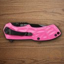 Smith & Wesson Mini BLOP2 MAGIC Folding Knife 2 1/2" 4034 Steel Blade Pink Aluminum Handle