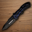 Smith & Wesson Black Ops Folding Knife 3 1/2" 4034 Steel Blade Aluminum Handle