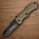 Smith & Wesson Black Ops Folding Knife 3 1/2" 4034 Steel Blaade  Desert Tan Aluminum Handle