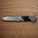 Smith & Wesson First Response Folding Knife Stainless Steel Blade Black Stainless Handle