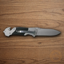 Smith & Wesson First Response Folding Knife Stainless Steel Blade Black Stainless Handle