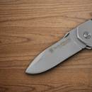 Smith & Wesson First Response Folding Knife Stainless Steel Blade Black Stainless Handle