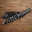 Smith & Wesson HRT  Fixed Knife 4 7/8" Stainless Steel Blade Black Rubberized Handle