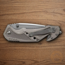 Smith & Wesson M&P Folding Knife 3.75" 7Cr17MoV Steel Blade Silver Aluminum Handle