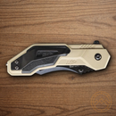 Smith & Wesson M&P Folding Knife 4034 Steel Blade Desert Tan/Black Aluminum/Rubber Handle