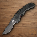 Smith & Wesson M&P Model 6 Folding Knife 3 1/4" 4034 Steel Blade Gun Metal Gray Aluminum Handle