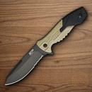 Smith & Wesson M&P Fixed Knife 4" 8Cr13MoV Steel Blade Black/Tan Aluminum Handle