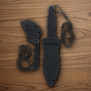 Smith & Wesson Neck-Boot Combo Knives Stainless Steel Blade Rubberized Synthetic Handle