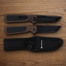 Smith & Wesson 1911 Combo Knives Stainless Steel Blade Brown/Black Polymer Handle