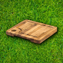 Teak Haus Marine Bar Board Sustainable Teakwood Juice Canal Hand Grip Edge Grain