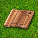Teak Haus Marine Bar Board Sustainable Teakwood Juice Canal Hand Grip Edge Grain