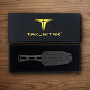 Takumitak Hidden Anger Fixed Knife 3.5" D2 Steel Spear Full Blade G10 Handle