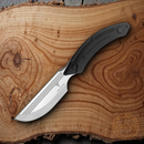 Takumitak Hunter Fixed Knife 4.5" D2 Steel Full Tang Blade Black G10 Handle