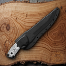 TOPS Fire Strike Fixed Knife 7.25" 1095HC Steel Full Blade Linen Micarta Handle