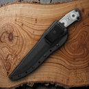 TOPS Fire Strike Fixed Knife 7.25" 1095HC Steel Full Blade Linen Micarta Handle