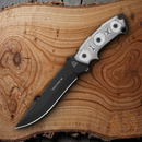 TOPS Fire Strike Fixed Knife 7.25" 1095HC Steel Full Blade Linen Micarta Handle