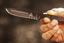 TOPS Rocky Mountain Fixed Knife 3.5" 1095HC Steel One Piece Construction Blade