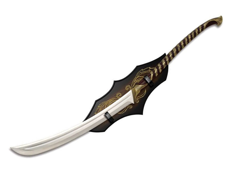 United Cutlery Replica LOTR High Elven Warrior Sword 24" False Edge 420 Steel Blade Imitation Leather Wrapped Handle 1373 -United Cutlery - Survivor Hand Precision Knives & Outdoor Gear Store