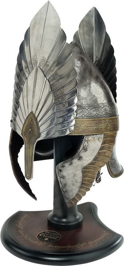 United Cutlery Replica Helm Of King Elendil From LOTR Iron Construction With Embossed Brass Decorations / Weathered And Distressed Finish 1383 -United Cutlery - Survivor Hand Precision Knives & Outdoor Gear Store
