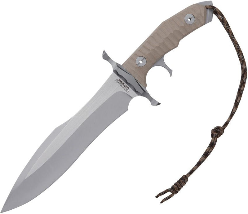 United Cutlery Replica Rambo Last Blood Fixed Knife 9" 7Cr17 Steel Bowie Full / Extended Tang Blade Tan Linen Micarta Handle 3461 -United Cutlery - Survivor Hand Precision Knives & Outdoor Gear Store