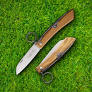 Windmuhlenmesser IBEX Folding Knife 3.5" 1.4116 Steel Blade Olive Wood Handle