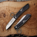 Windmuhlenmesser IBEX Folding Knife 3.5" 1.4116 Steel Blade Black POM Handle