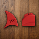 Wyoming Blade Guard 2PC For Their Field Dressing Knife Red ABS Construction