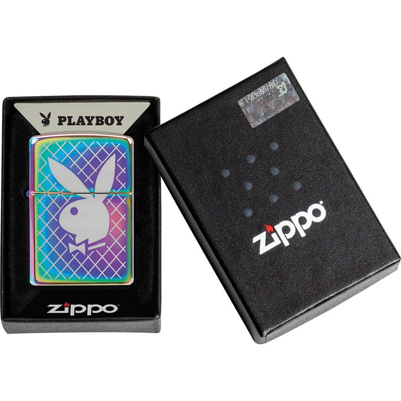 Zippo Lighter Playboy Windproof Multi Color All Metal One Piece Construction 0.5" x 2.25" 17400 -Zippo - Survivor Hand Precision Knives & Outdoor Gear Store