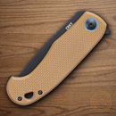 CRKT P.S.D. II Folding Knife 3" AUS-10A Steel Blade Brown G10 Handle