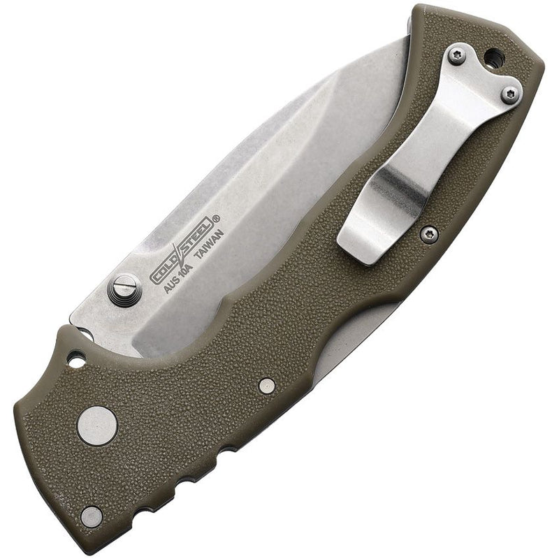 Cold Steel 4-Max Scout Lockback Folding Knife 4" AUS-10A Steel Blade Dark Earth Griv-Ex Handle 62RQDESW -Cold Steel - Survivor Hand Precision Knives & Outdoor Gear Store