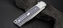 Artisan Classic Liner Folding Knife 3.75" D2 Tool Steel Blade Grey G10 Handle
