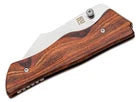 Artisan Ahab Folding Knife 3.31" Satin Finish AR-RPM9 Steel Blade Brown Wood Handle