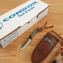 Condor Fixed Knife 2.32" 1095 Steel Blade Walnut/Reconstituted Turquoise Stone