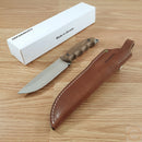 BPS Knives Bushcraft Fixed Knife 5" 5Cr14MoV Steel Full Blade Walnut Handle