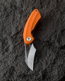 Bestech Knives Bihai Linerlock Folding Knife 2.13" 14C28N Steel Blade Orange G10 Handle