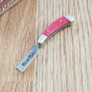 Rough Ryder Mini Folding Knife 1" Stainless Steel Razor Blade Smooth Bone Handle