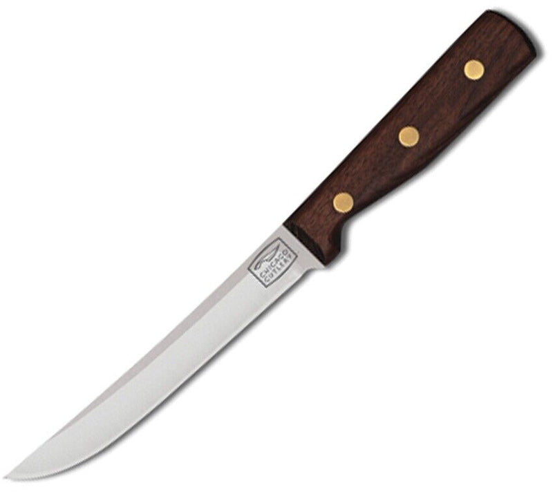 Chicago Cutlery Kitchen Utility Knife 6" High Carbon Steel Full Tang Blade Walnut Handle 61SP -Chicago Cutlery - Survivor Hand Precision Knives & Outdoor Gear Store