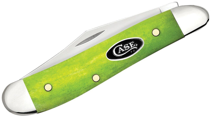 Case XX Peanut Pocket Knife Tru-Sharp Surgical Steel Clip And Pen Blades Green Apple Smooth Bone Handle 53033 -Case Cutlery - Survivor Hand Precision Knives & Outdoor Gear Store