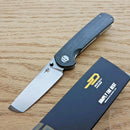 Bestech Knives Sledgehammer Folding Knife 3" D2 Tool Steel Blade Black Micarta Handle