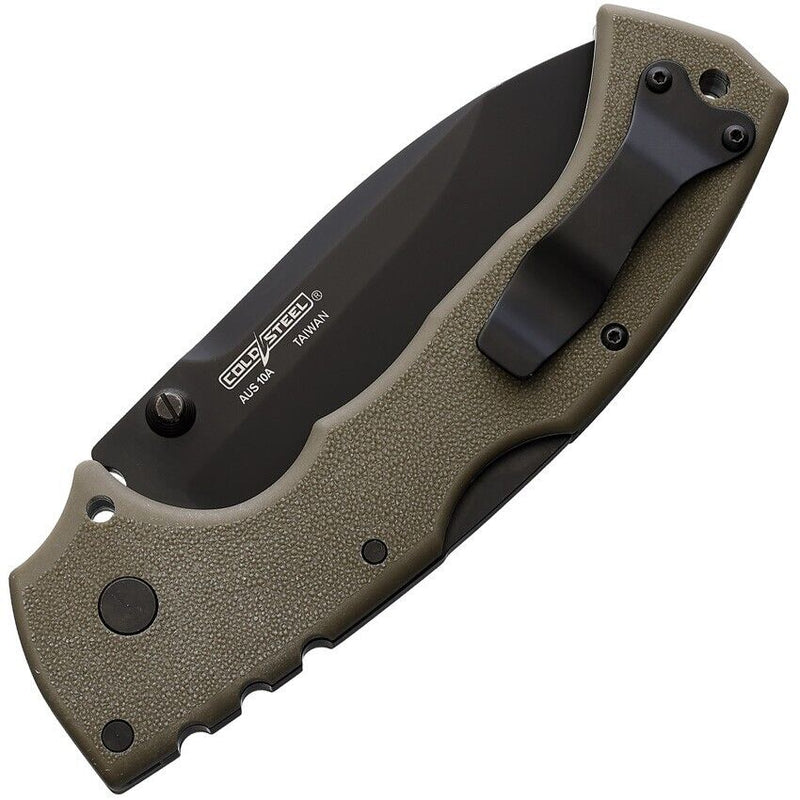 Cold Steel 4-Max Scout Lockback Folding Knife 4" AUS-10A Steel Blade Dark Earth Griv-Ex Handle 62RQDEBK -Cold Steel - Survivor Hand Precision Knives & Outdoor Gear Store