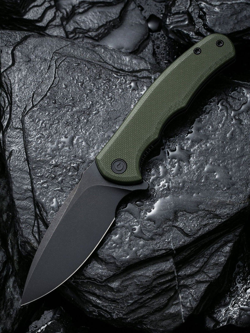 Civivi Mini Praxis Linerlock Folding Knife 3" D2 Tool Steel Drop Point Blade Green G10 Handle 18026C1 -Civivi - Survivor Hand Precision Knives & Outdoor Gear Store