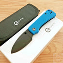 Civivi Baby Banter Pocket Folding Knife 2.2" Nitro-V Steel Blade Blue G10 Handle