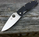 Spyderco Tenacious Folding Knife 3.38" 8Cr13MoV Steel Blade Black G10 Handle