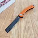 Artisan Small Orthodox Folding Knife 2.75" D2 Steel Blade Textured G10 Handle